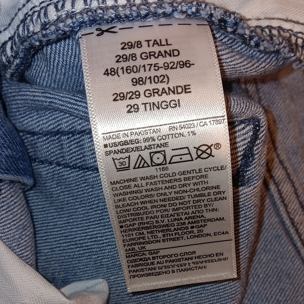Gap 90s Loose Jean Mid Rise 29/8T - Picture 7 of 7